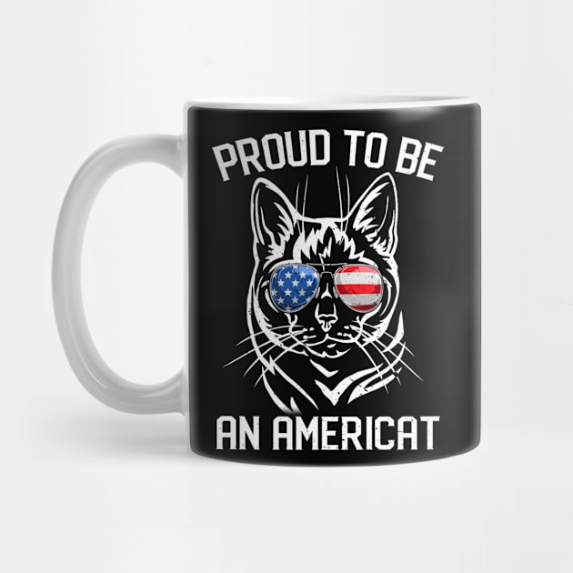 American Cat Shirt, 4th Of July Proud To Be Americat Women by nikolay